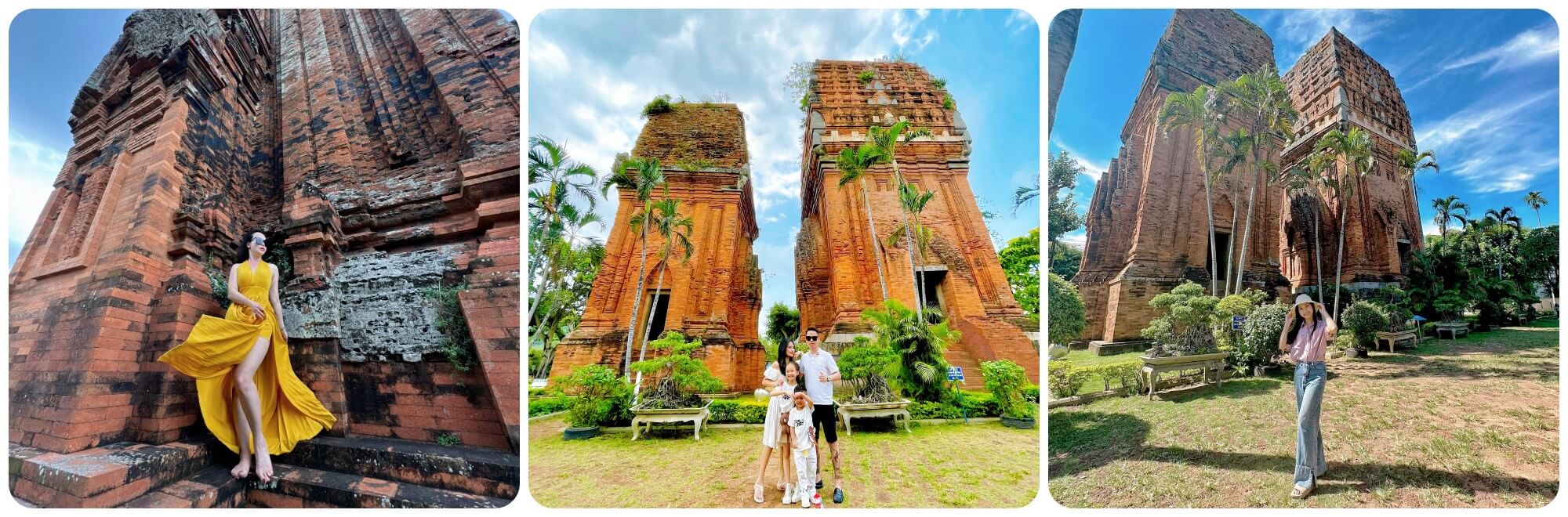 Hình ảnh Tháp Đôi uy nghi bề thế